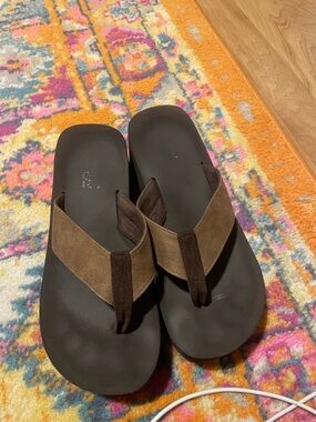 Corkys Brown Suede Women's Platform Sandals